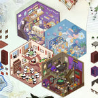 Stikiio™ Kawaii 3D Scene Stickers – Whimsical World Collection 🐾🧙‍♂️🧸