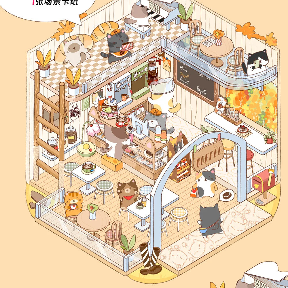 Stikiio™ Kawaii 3D Scene Stickers – Whimsical World Collection 🐾🧙‍♂️🧸